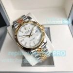 High Quality Copy Rolex Datejust Ii 41 White Face 8215 Watch Two-Tone Jubilee Bracelet 